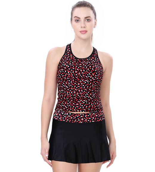 LACTRA TANKINI PRINTED TWO PIECE SWIMWEAR