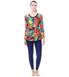LACTRA FULL BODYSUIT FREEL WITH  FRONT ZIP - Printed