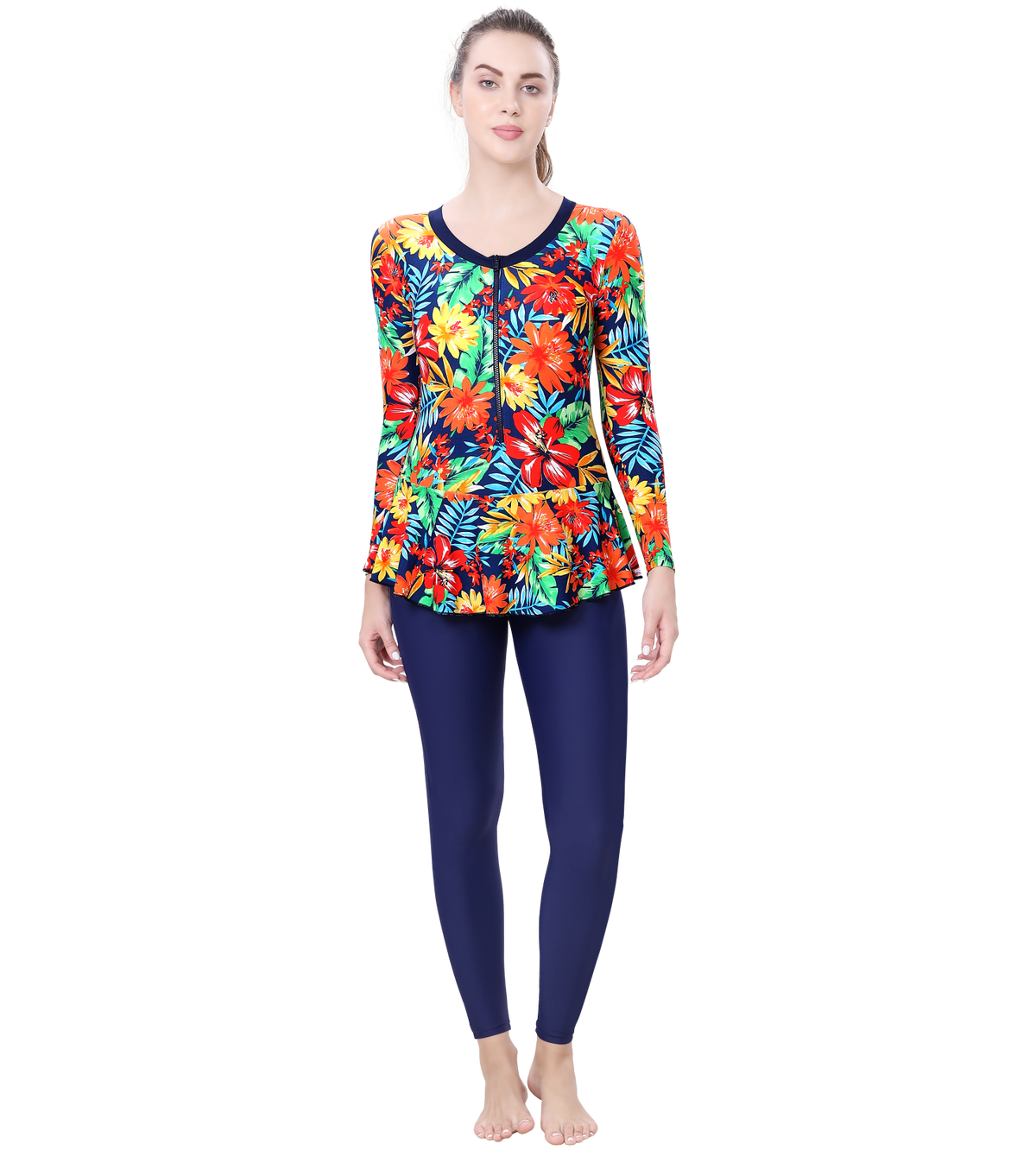LACTRA FULL BODYSUIT FREEL WITH  FRONT ZIP