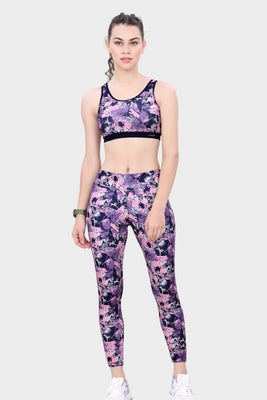 WOMEN PRINTED TRACK PANT WITH ZIP POCKET (Copy)