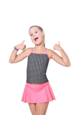 TANKINI WITH SKIRT AND INSIDE BOYLEG