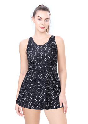 U-BACK SWIMDRESS (ALL OVER PRINTEND WITH BOYLEG)