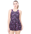 LACTRA RACER-BACK SWIMDRESS WITH BOYLEG