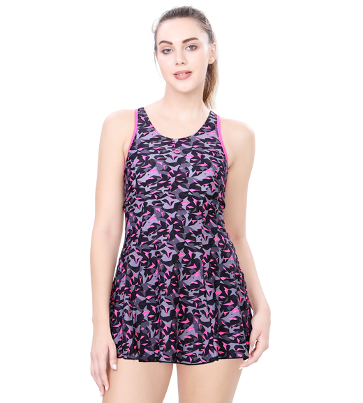 LACTRA RACER-BACK SWIMDRESS WITH BOYLEG