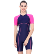 LACTRA WOMEN KNEE SUIT WITH BACK ZIP SWIMWEAR