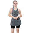 LACTRA RACER -BACK SWIMDRESS WITH BOYLEG - Printed
