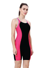 Load image into Gallery viewer, RACER-BACK SWIMDRESS SLEEVE WITH BOYLEG