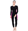 LACTRA FULL SUIT (FRONT ZIP WITH CONTRAST SIDE PANEL)