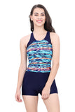 TANKINI ( CONTRAST AND BOYLEG )