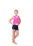 Two piece spaghetti with shorts