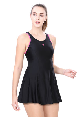 RACER BACK SWIMDRESS WITH BOYLEG
