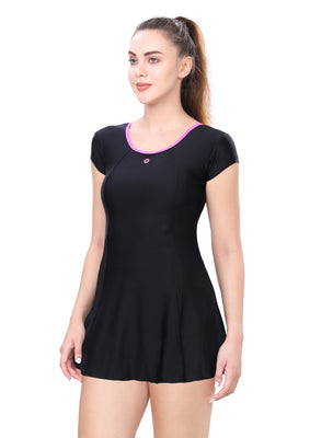 U-Back Swimdress ( sleeve with boyleg )