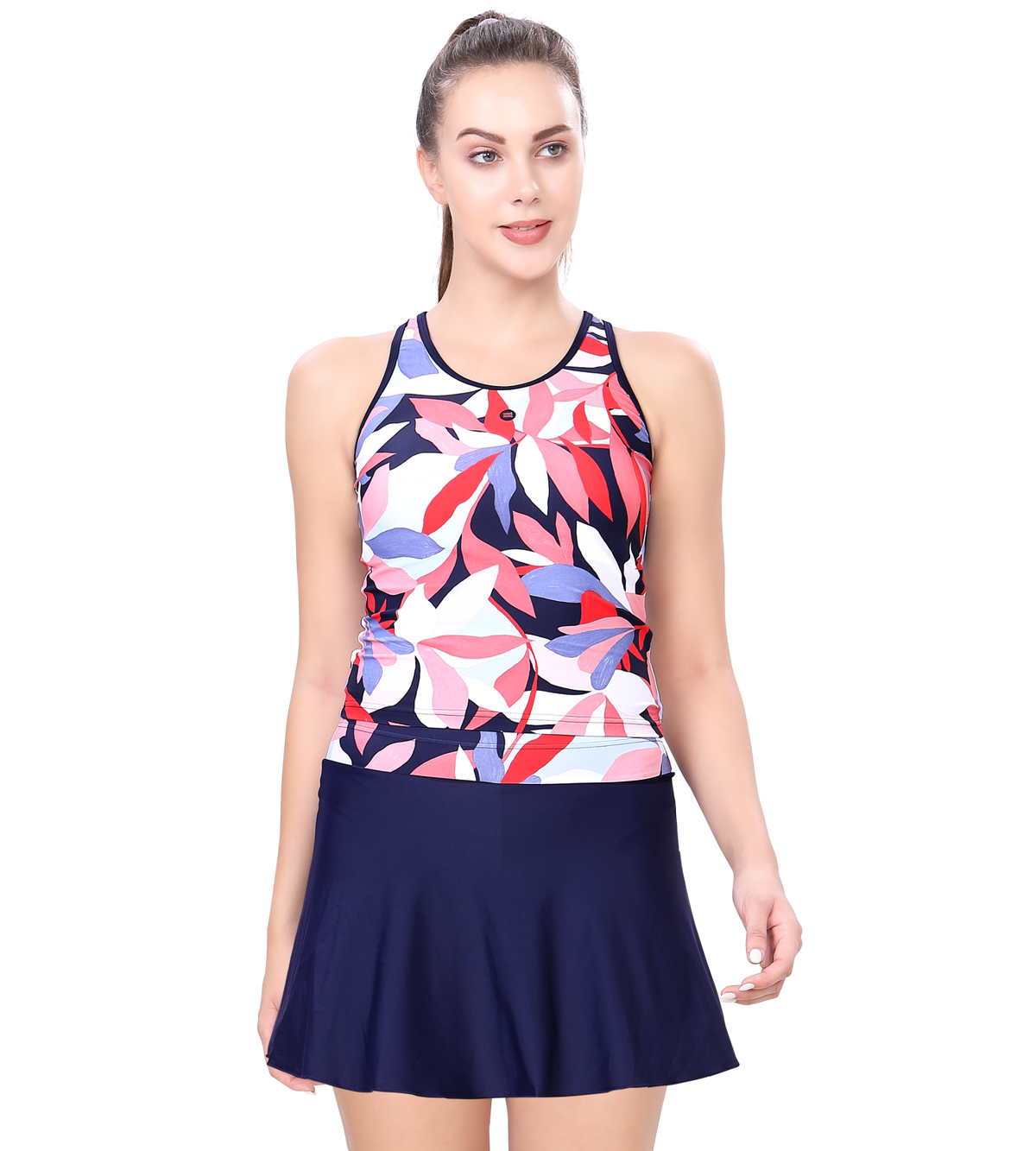 LACTRA TANKINI PRINTED TWO PIECE SWIMWEAR