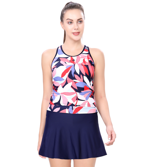 LACTRA TANKINI PRINTED TWO PIECE SWIMWEAR