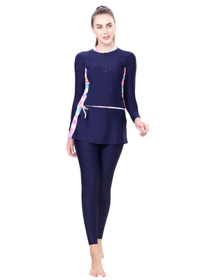 Printed full bodysuit (free with front zip )