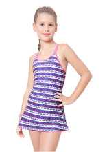 Load image into Gallery viewer, Spaghetti swimmdress ( All over printed with boyleg )