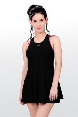 RACER BACK SWIMDRESS WITH BOYLEG