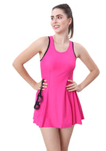 Load image into Gallery viewer, RACER BACK SWIMDRESS WITH BOYLEG