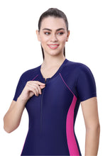 Load image into Gallery viewer, KNEE SUIT (FRONT ZIP WITH CONTRAST SIDE PANEL)