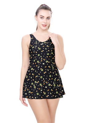 U-BACK SWIMDRESS (ALL OVER PRITEND WITH BOYLEG)