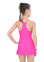 Load image into Gallery viewer, CONTRAST PANEL RACER-BACK SWIMDRESS