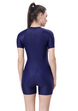 Load image into Gallery viewer, KNEE SUIT (FRONT ZIP WITH CONTRAST SIDE PANEL)