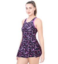 LACTRA RACER-BACK SWIMDRESS WITH BOYLEG