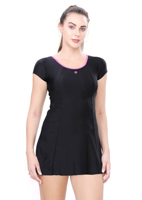 U-Back Swimdress ( sleeve with boyleg )