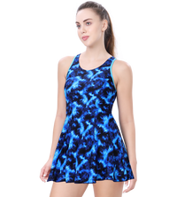 LACTRA RACER-BACK SWIMDRESS WITH BOYLEG