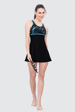 Load image into Gallery viewer, U-BACK SWIMDRESS (PRINTED PANEL WITH BOYLEG)