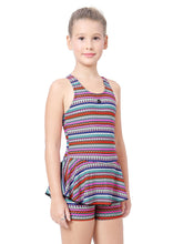 Load image into Gallery viewer, RECER-BACK SWIMDRESS ALL OVER PRINTED WITH BOYLEG