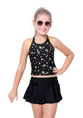 TANKINI WITH SKIRT AND INSIDE BOYLEG