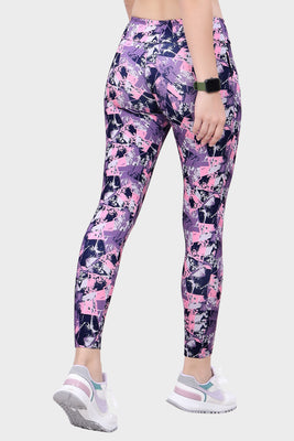 WOMEN PRINTED TRACK PANT WITH ZIP POCKET (Copy)