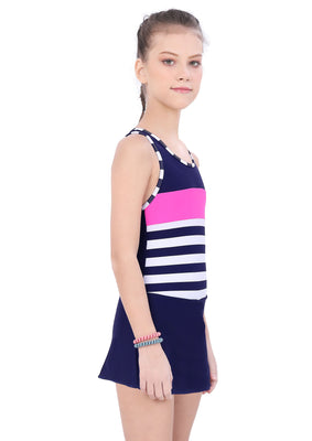 RACER BACK SWIMDRESS WITH BOYLEG
