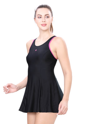 RACER BACK SWIMDRESS WITH BOYLEG