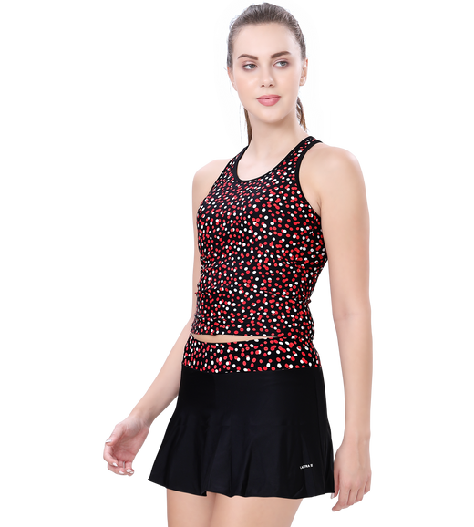 LACTRA TANKINI PRINTED TWO PIECE SWIMWEAR