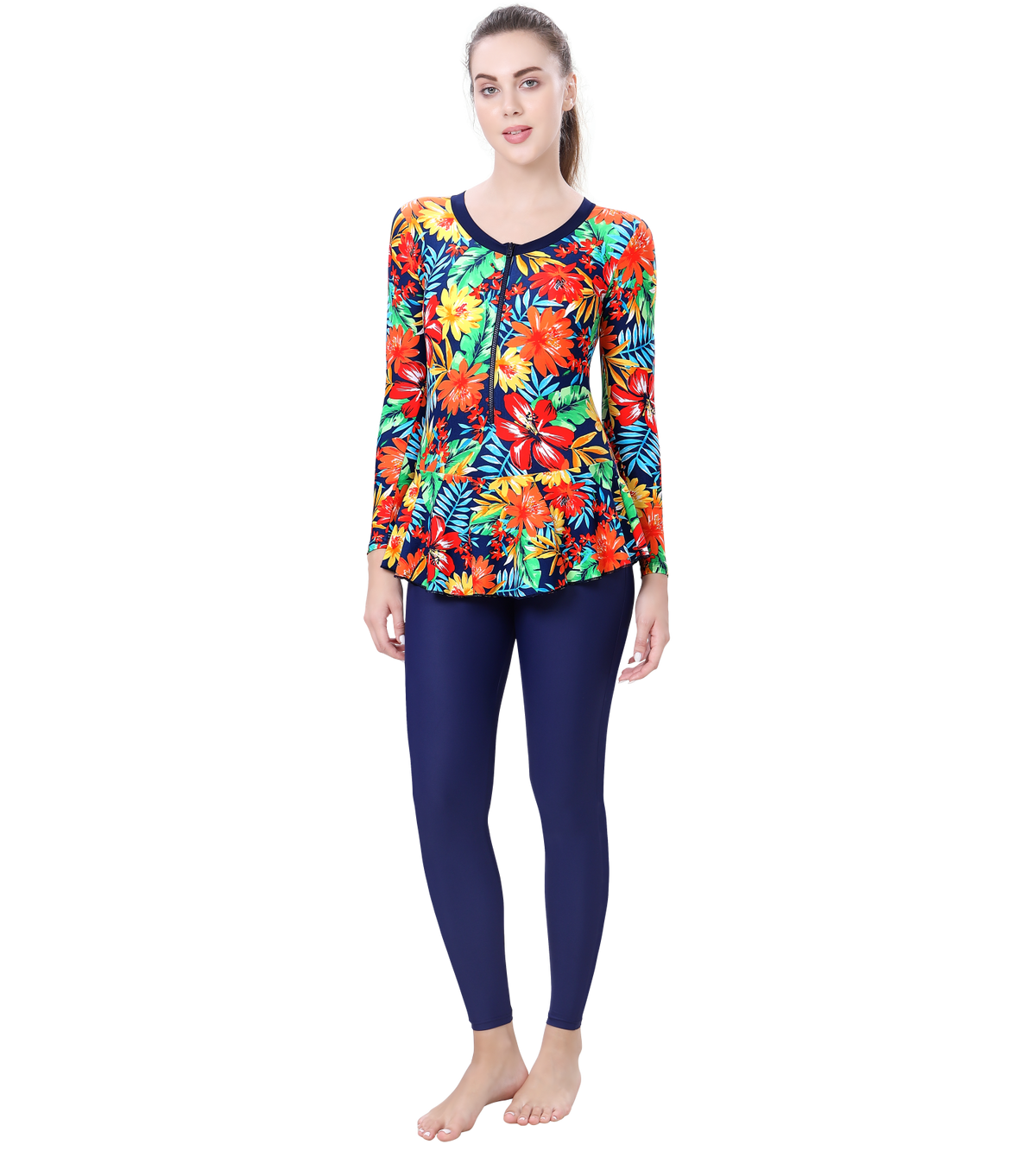 LACTRA FULL BODYSUIT FREEL WITH  FRONT ZIP