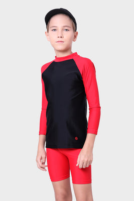 SUN-TOP FULL SLEEVES WITH CONTRAST