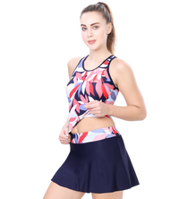 LACTRA TANKINI PRINTED TWO PIECE SWIMWEAR