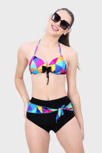 Load image into Gallery viewer, HALTER NECK &amp; SIDE TIE HIGH WAIST BIKINI SET