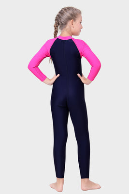 CONTRAST PANEL FULL SLEEVES ALL IN ONE  SUIT