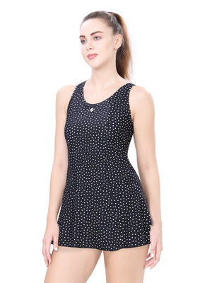 U-BACK SWIMDRESS (ALL OVER PRINTEND WITH BOYLEG)