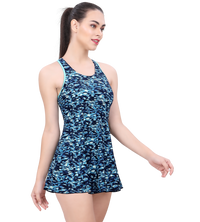 LACTRA RACER-BACK SWIMDRESS WITH BOYLEG