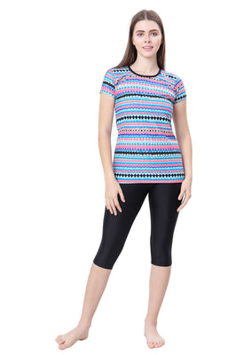 Female Sleeve sun top ( All over printed )