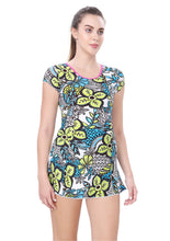 Load image into Gallery viewer, U-BACK SWIMDRESS (SLEEVE WITH BOYLEG)