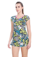 Load image into Gallery viewer, U-BACK SWIMDRESS (SLEEVE WITH BOYLEG)
