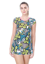 Load image into Gallery viewer, U-BACK SWIMDRESS (SLEEVE WITH BOYLEG)