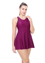 Load image into Gallery viewer, RACER BACK SWIMDRESS WITH BOYLEG