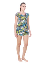 Load image into Gallery viewer, U-BACK SWIMDRESS (SLEEVE WITH BOYLEG)