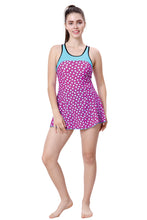 Load image into Gallery viewer, U-BACK SWIMDRESS (PRINTED PANEL WITH BOYLEG)
